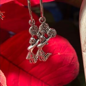 CHEERLEADER 📣 INSPIRED SILVER PIERCED EARRINGS